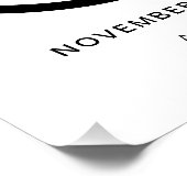 写真モダン60th誕生日ウェルカムサイン ポスター (コーナー)