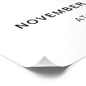 写真モダン70th誕生日ウェルカムサイン ポスター (コーナー)