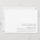 写真モダン8Hの名結婚前 招待状 (裏面)