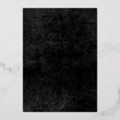 写真モダン&ゴールドフォイル50誕生日 箔招待状 (裏面)