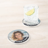 写真モダン-レトロ文字 – 個人 コースター (側面)