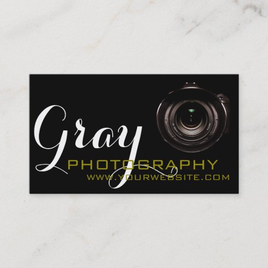 写真モダン、写真家 名刺 (正面)