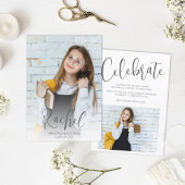 写真モダン 招待状