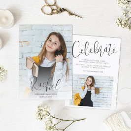 写真モダン 招待状