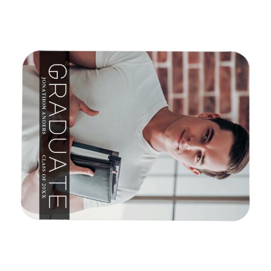 写真モダンBkミニマル大学院発表 マグネット (横)