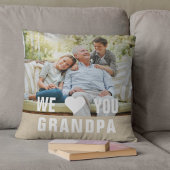 写真モダンGrandpaスクリプトハート クッション