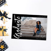 写真モダンHシックモダン5卒業発表 招待状