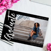 写真モダンHシックモダン5卒業発表 招待状