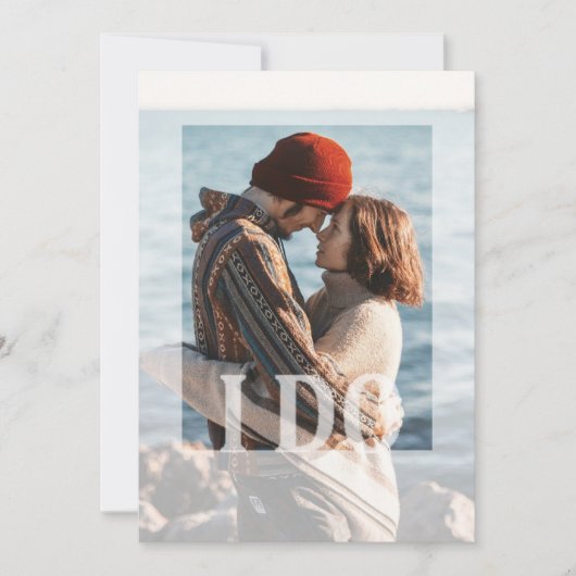 写真モダンI Do，結婚式の招待 招待状 (正面)