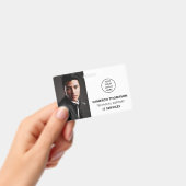 写真モダンIDビジネスロゴスタッフ名役職 バッジ (手持ち)