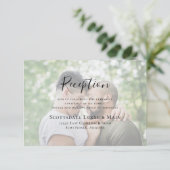 写真モダンLGBTQウェディングレセプション エンクロージャーカード (スタンド正面)