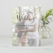 写真モダンLGBTQ結婚 招待状 (スタンド正面)