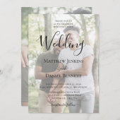 写真モダンLGBTQ結婚 招待状 (正面/裏面)