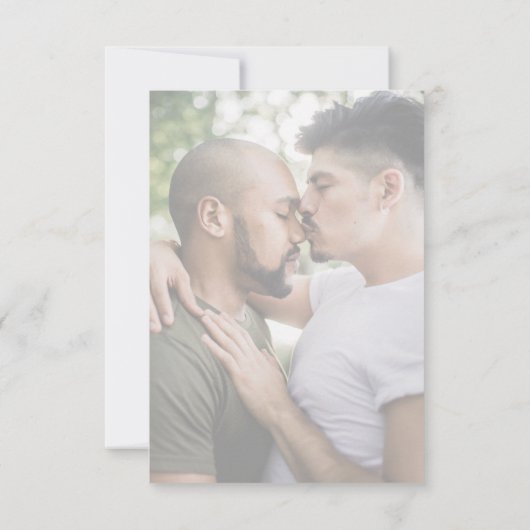 写真モダンLGBTQ 出欠カード (裏面)