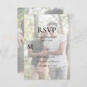 写真モダンLGBTQ 出欠カード (正面/裏面)