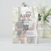 写真モダンLGBTQ QRコード 出欠カード (スタンド正面)