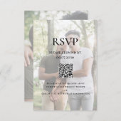 写真モダンLGBTQ QRコード 出欠カード (正面/裏面)