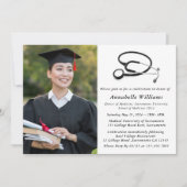 写真モダンMDドクター卒業パーティー 招待状 (正面)