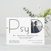 写真モダンPsyD卒業 招待状 (スタンド正面)