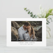 写真モダンQrコードで日付を保存 セーブザデート (スタンド正面)