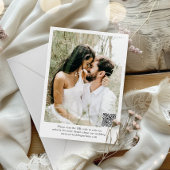 写真モダンQRコードの日付を保存結婚する 招待状
