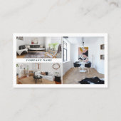 写真モダンQRコードインテリアデコレータ 名刺 (裏面)