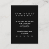 写真モダンQRコードカスタムSNSアイコン 名刺 (裏面)