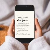 写真モダンQRコードクリームウェディングレセプション 招待状