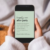 写真モダンQRコードセージ結婚披露宴 招待状