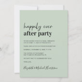 写真モダンQRコードセージ結婚披露宴 招待状 (正面)