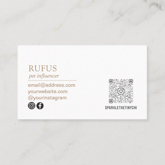 写真モダンQRコードパーソナライズされたビジネスの追加 名刺 (裏面)