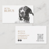 写真モダンQRコードパーソナライズされたビジネスの追加 名刺 (正面/裏面)