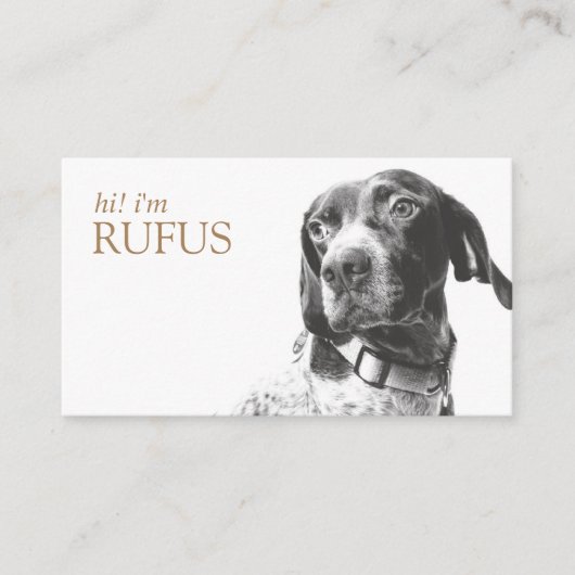 写真モダンQRコードパーソナライズされたビジネスの追加 名刺 (正面)