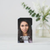 写真モダンQRコードプロフェッショナル 名刺 (スタンド正面)