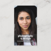 写真モダンQRコードプロフェッショナル 名刺 (正面)