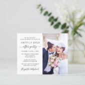 写真モダンQRコード結婚披露宴招待状 (スタンド正面)