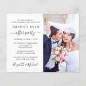 写真モダンQRコード結婚披露宴招待状 (正面)