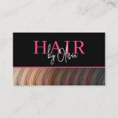 写真モダンQRコード美容師 名刺 (正面)