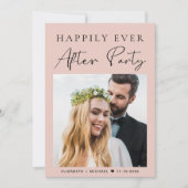 写真モダンQRコード赤面結婚披露宴 招待状 (正面)