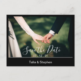 写真モダンSave the Date Magnetはがき 案内ポストカード