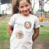 写真モダンTシャツ前後のメモリアル Tシャツ