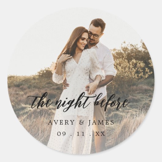 写真モダンThe NIght Before Sticker ラウンドシール (正面)