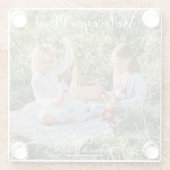 写真モダンWe Love you Mom Glass Coaster ガラスコースター (裏面)