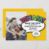 写真モダンWHAMカラフル漫画書 セーブザデート (正面/裏面)