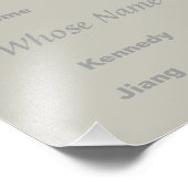 写真ユニセックス上の名前(MRopolimによる) フォトプリント (角)