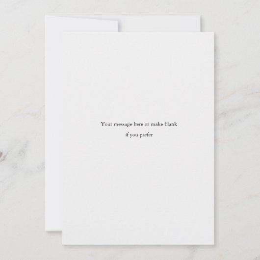 写真ユニークで日付を保存 招待状 (裏面)