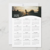 写真ユニークと2025カレンダー付きクリスマスカード シーズンカード (裏面)