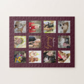 写真ユニークギフト – ジグソーパズルコラージュ ジグソーパズル (横)