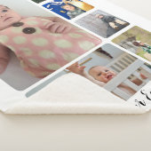 写真ユニークコラージュのギフト シェルパブランケット (3/4)