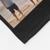 写真ユニークコラージュパーソナライズされた フリースブランケット (角)